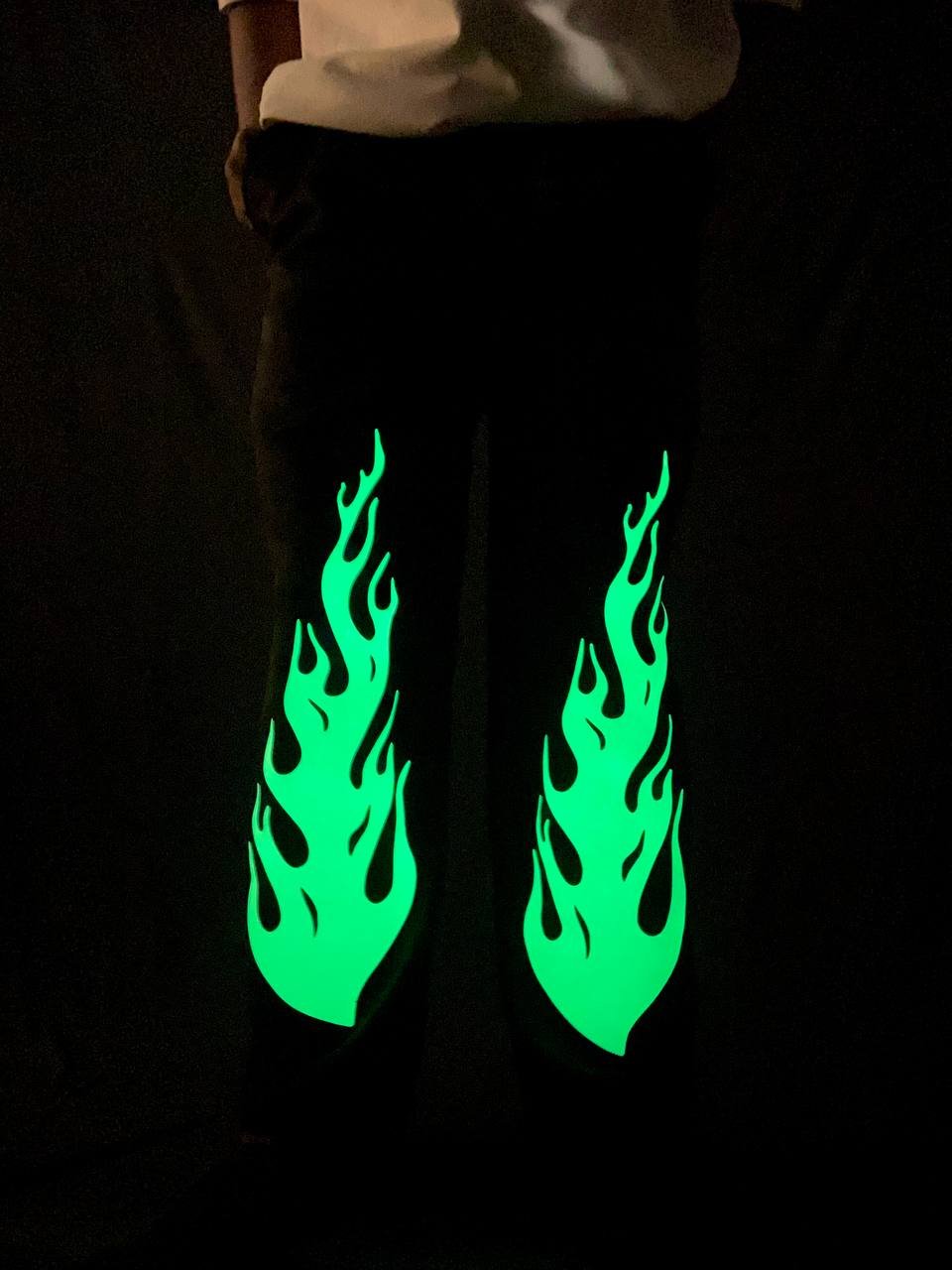 Exotix Glow in Dark Straight Fit Track Pant Fashionable Baggy Joggers for Casual Style - image 2