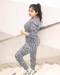 White Leopard Printed Co-ord