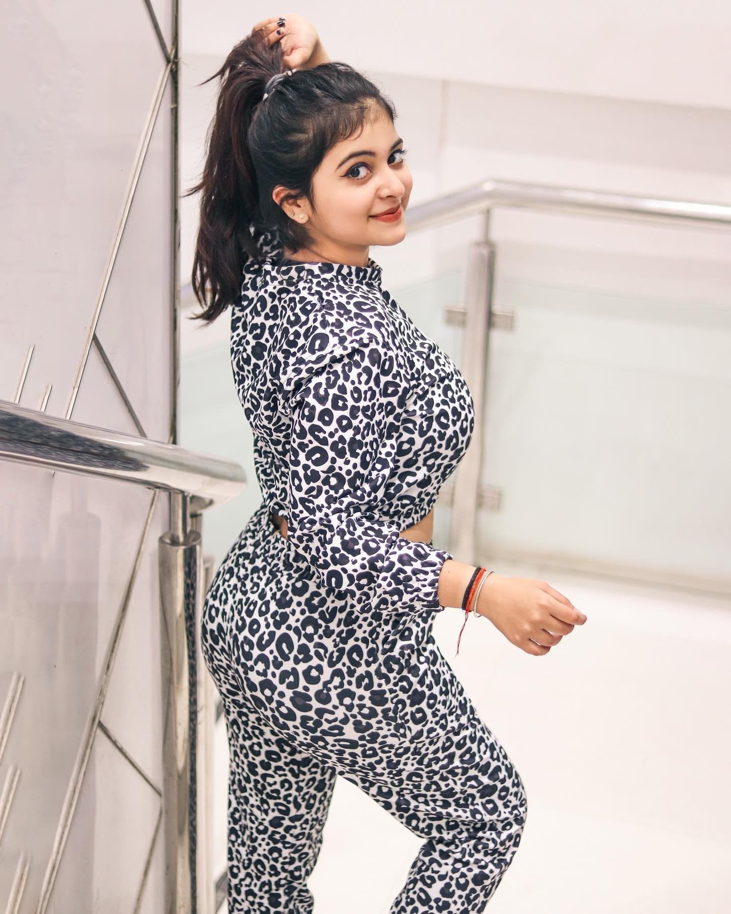 White Leopard Printed Co-ord - image 3