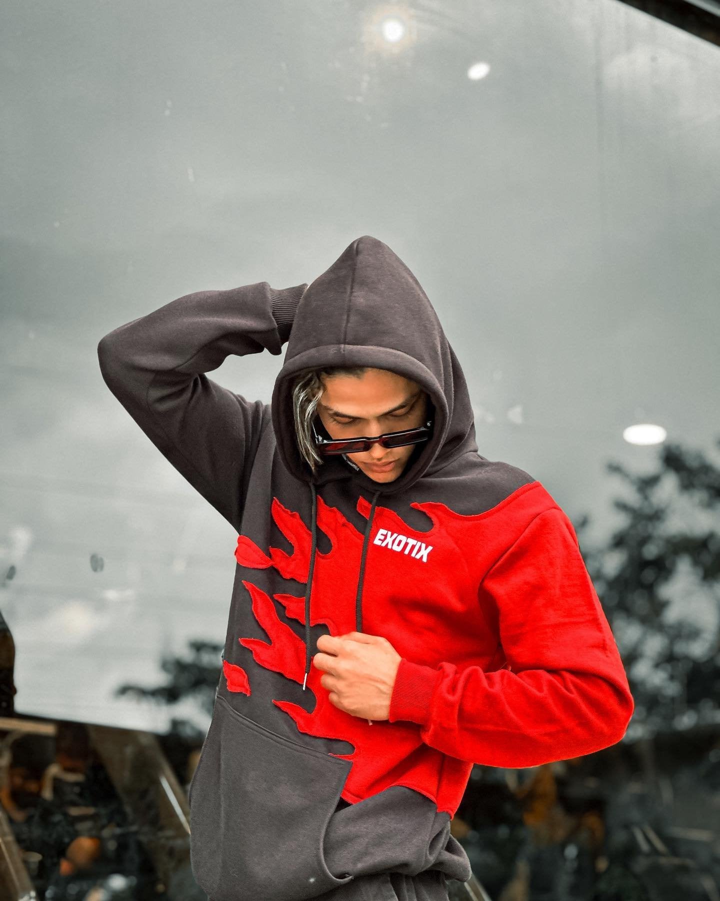 Eotix Red Flame Fire Hoodie - image 2