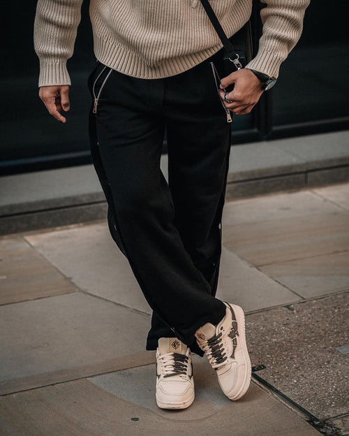 Baggy Fit Snap Button Baggy Pant For Men's - image 2