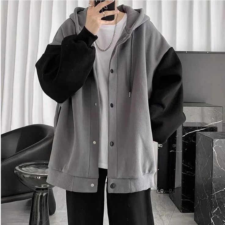 Grey Jacket With Black sleave – exotix.in