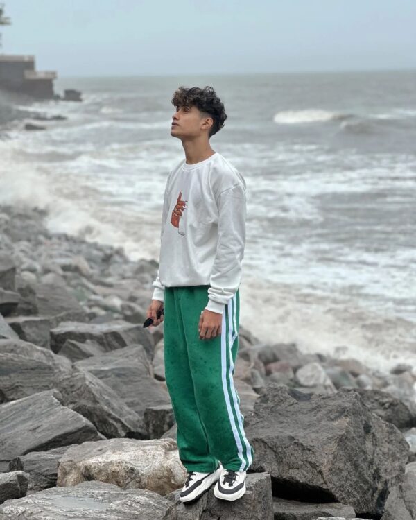 Cup Sweatshirt & Exotix 3 Strips Pant Co Ord Set For Mens - Image 5