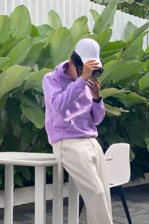 purple hoodie For Mens