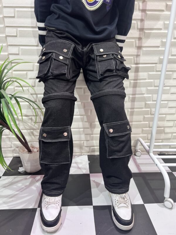 Exotix 2-in-1 Aesthetic Straight Fit Baggy Pant - Image 3