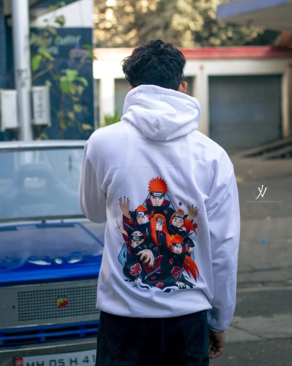 Akatsuki Pain White Hoodie - Image 3
