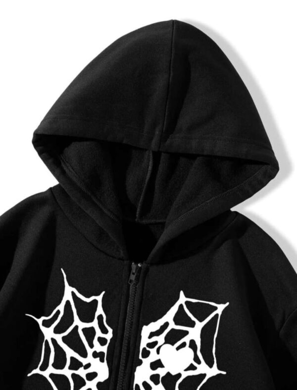Exotix Heart Zipper Hoodie Unisex - Image 3