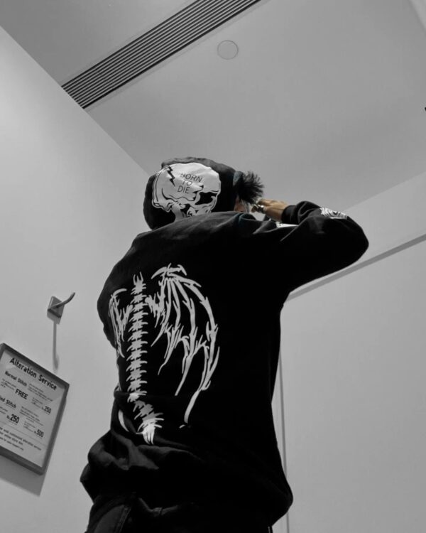 Exotix Vintage Skull Zip Hoodie Timeless Aesthetic with A Retro Twist