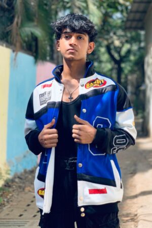 Exotix Vintage Y2K Blue Racing Jacket – Retro Motorcycle Style