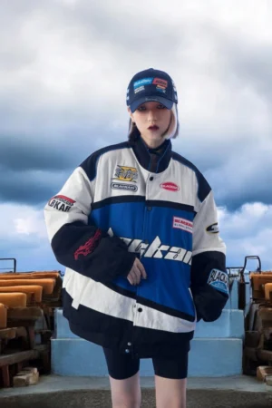 Blue Black Air Racer Jacket