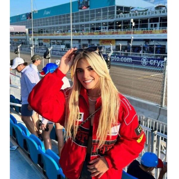 Red Ferrari F1 Racer Jacket | Unisex Motorsport Fashion