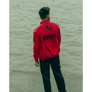 red ferrari jacket for men,s