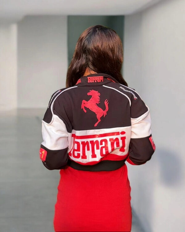 Ferrari Women’s Cropped Jacket | Stylish Motorsport-Inspired Outerwear