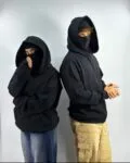 Ninja Balaclava Hoodie with Built-In Face Mask – Exotix photo review