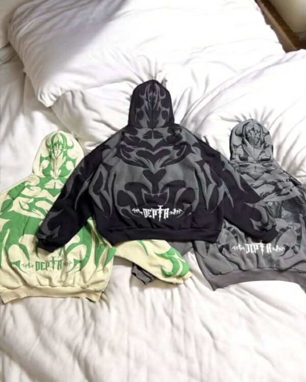 Buy Tribal Shadow Depth Hoodie Online – Oversized Fit for Indian Streetwear Lovers
