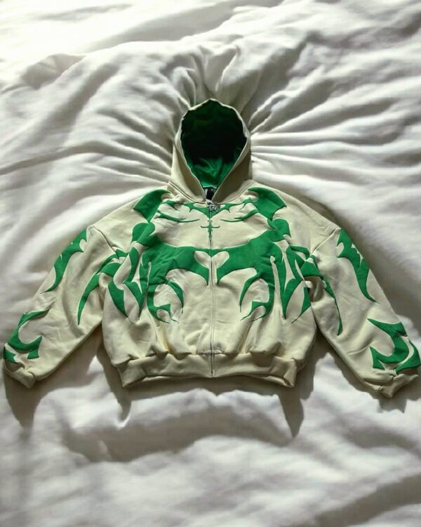 Folded Tribal Shadow Oversized Hoodie Display – Available Online in India