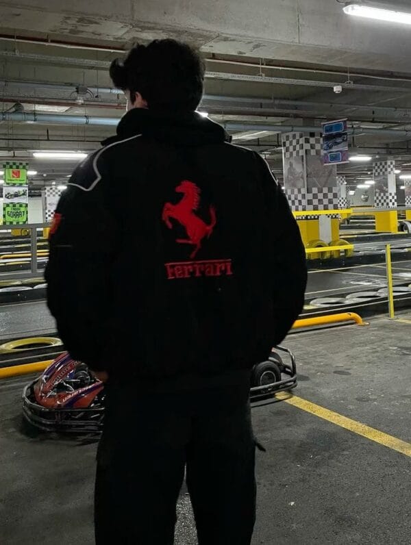 Buy Now Men's Black Ferrari F1 Jacket In India From Exotix