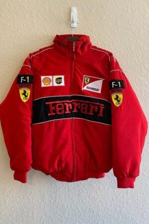 Buy Now Unisex Red Ferrari F1 Jacket In India From Exotix