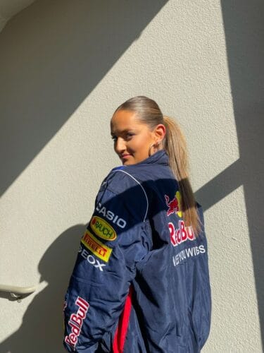 Premium Embroidered Red Bull Racing Jacket – Exotix Streetwear photo review