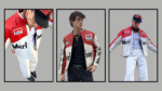 Models wearing Marlboro leather racing jacket styled with streetwear outfits – oversized fit, vintage F1 fashion India