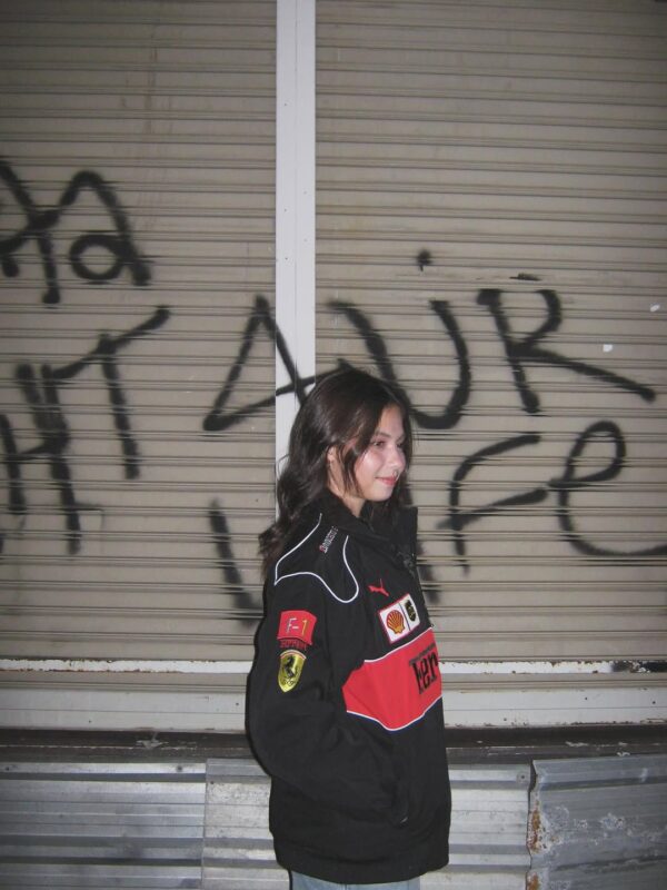 Unisex embroidered Ferrari motorsport jacket black color by Exotix