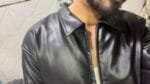 Black Boxy Leather Jacket - Cropped Fit photo review