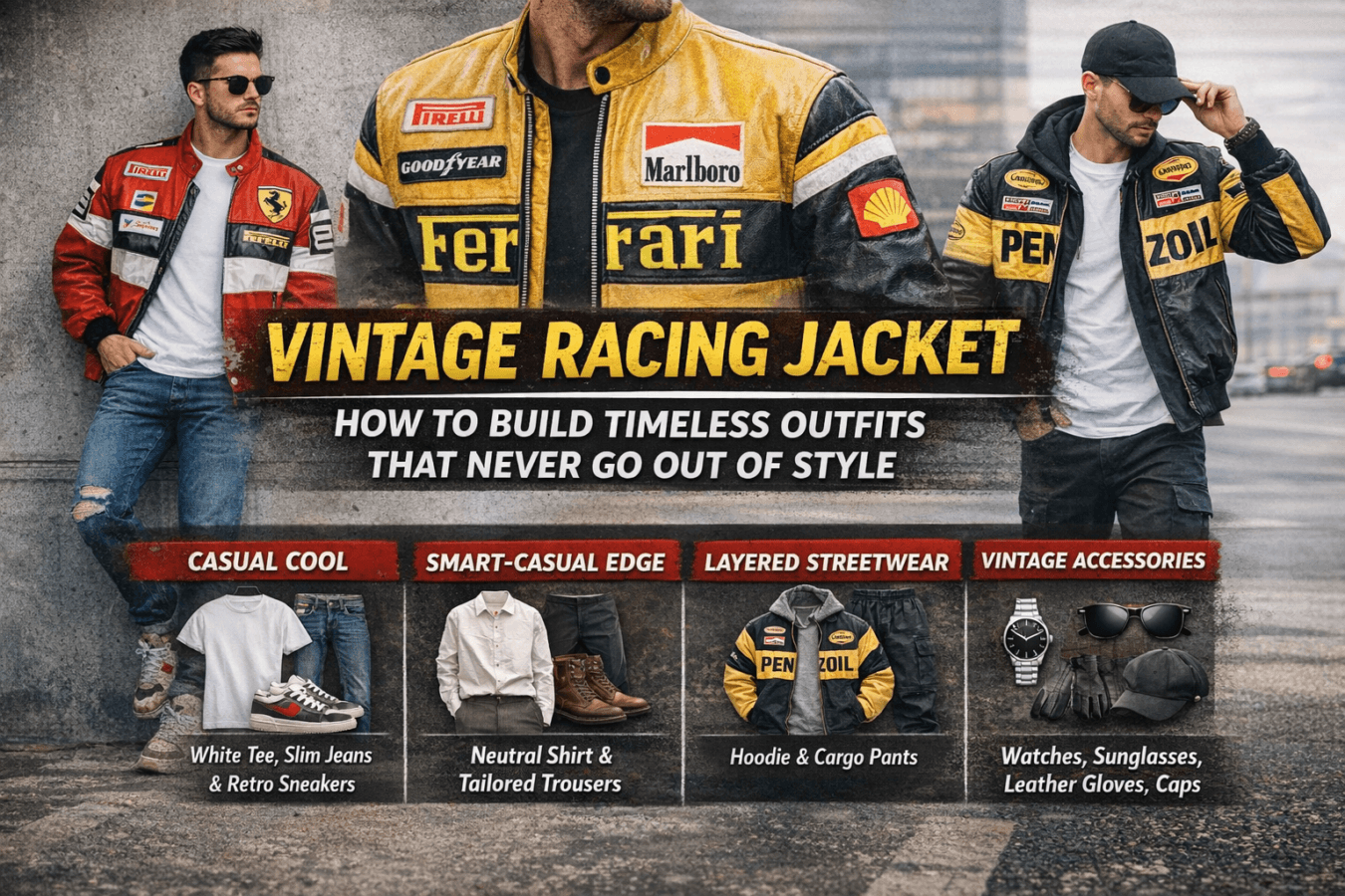 vintage racing jacket​