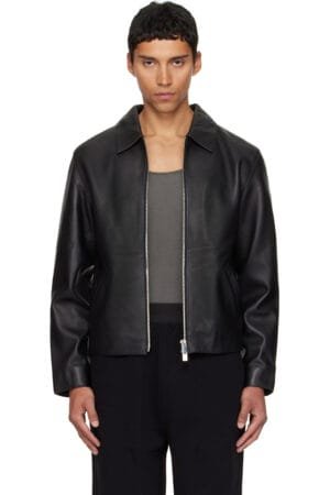 Cropped Leather Jacket