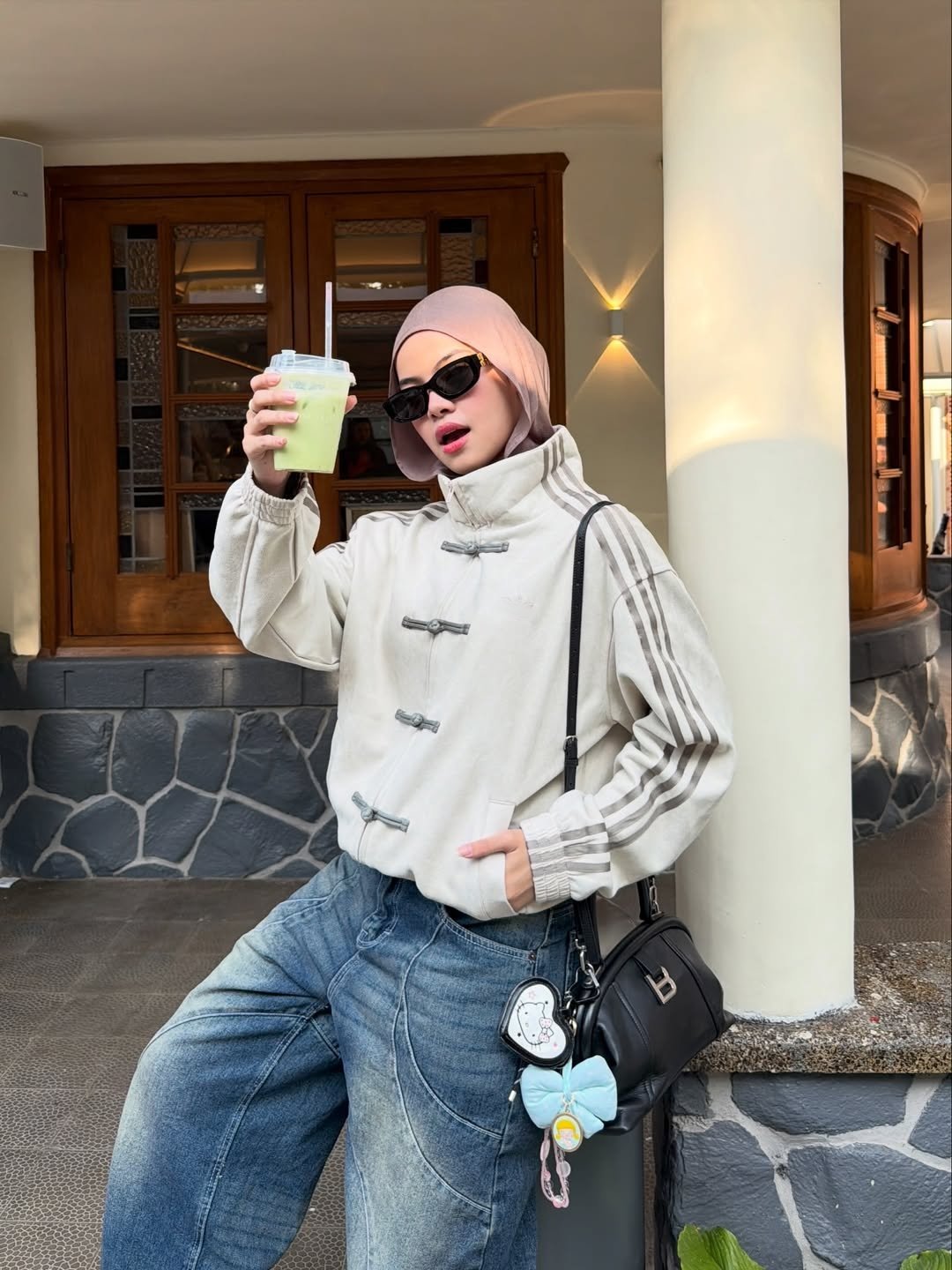 Chinese New Year Jacket – Exotix CNY Edition Cream Chinese New Year Jacket for women with modern streetwear fit – premium CNY jacket India